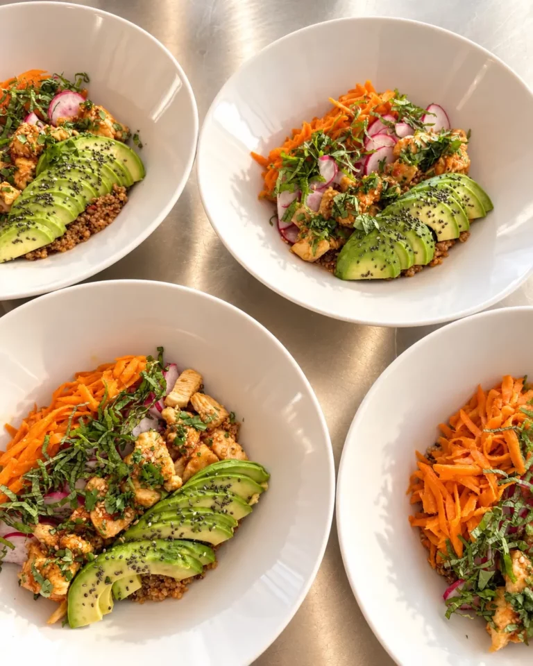 Bowls préparés par le chef privé pendant la retraite sportive à Ibiza